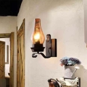 Industrial Style Wall Mounted Light Wood Wall Mount Light Fixture for Corridor Living Room