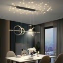 Modern Chandelier Lighting Fixtures Dinning Room LED Lights Minimalism Hanging Ceiling Light
