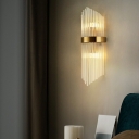 Postmodern Style Wall Mount Light Crystal Flush Mount Wall Sconce for Bedroom Dining Room
