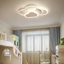 Contemporary Flush Ceiling Light Macaron Style Ceiling Light for Children's Room Bedroom