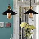 Industrial Style LED Pendant Light Modern Style Metal Hanging Light for Bedside Dinning Room