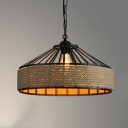 Industrial Style LED Pendant Light Modern Style Metal Rope Hanging Light for Dinning Room