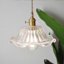 Industrial 1 Light Glass Hanging Ceiling Lights Vintage Pendants Light Fixtures for Bedroom