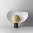1-Light Nightstand Lamps Minimalism Style Globe Shape Metal Bedside Table Light