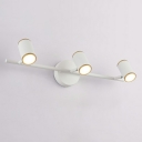 3 Lights LED Wall Sconce Modern Style Metal Acrylic Wall Lamp for Dressing Table