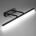 Modern Style LED Vanity Light Nordic Style Adjustable Metal Acrylic Wall Sconce Light for Bathroom