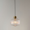 Modern Style LED Pendant Light Nordic Style Metal Glass Hanging Light for Coffee Shop
