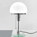 Modern Nights and Lamp 1 Head Whit Glass Table Light for Living Room Bedroom