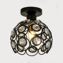 European Creative Crystal Decorative Ceiling Light for Hotel Bedroom and Corridor