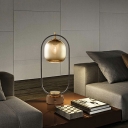 Contemporary Table Light 1 Light Glass Nights and Lamp for Bedroom