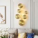 Simple Metal Decorative Wall Sconce Light 5 Lights for Corridor Bedside and Hallway