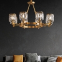 American Style Chandelier 8 Light Ceiling Chandelier for Bedroom Living Room
