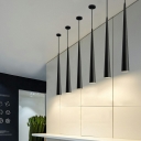 1 Light Drum Shade Hanging Light Modern Style Metal Pendant Light for Living Room