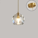 1-Light Hanging Light Fixtures Modern Style Sphere Shape Metal Suspension Pendant