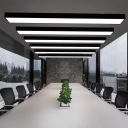 Contemporary Flush Mount Ceiling Light Fixture Pendant Lights for Office Council Chamber