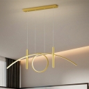 Contemporary Pendant Lighting Fixtures Minimalism lED Island Chandelier Lights for Living Room