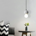 Modern Simple Suspension Pendant 1 Light Resin Material Hanging Light Fixtures for Living Room