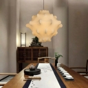 Modern Style LED Pendant Light Nordic Style Fabric Hanging Light for Dinning Room