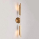 Nordic Style LED Wall Sconce Light 2 Lights Modern Style Metal Wall Light for Aisle Courtyard