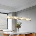 Modern Creative Crystal Decorative Island Light for Restaurant Hallway and Bar