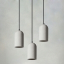 Contemporary Down Lighting Pendant 1 Light Cement Material Hanging Pendant Light for Living Room Bedroom