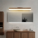 Minimalism Led Vanity Lights Wood Linear Vanity Lighting Fixtures for Bathroom