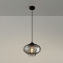 1 Light  Hanging Light Modern Style Glass Pendant Light for Dining Room