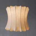 Ultra-Modern Down Lighting Silk Material Hanging Light Fixtures for Living Room Dining Room