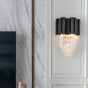 Creative Crystal Metal Warm Wall Lamp for Corridor Hallway and Bedroom Bedside