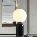 Minimalism Table Lamp White Color Glass Nights and Lamp for Bedroom