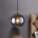 1-Light Pendant Light Kit Modern Style Ball Shape Metal Hanging Lights