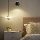 Modern Simple Hanging Lamp Kit Ball Cement Hanging Light Fixtures for Living Room Bedroom