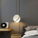 1 Light Globe Shade Hanging Light Modern Style Acrylic Pendant Light for Living Room