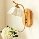 Nordic Style Wood Wall Light Modern Style Minimalism Metal Wall Sconce Light for Aisle Bedside