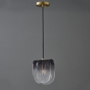 1-Light Pendant Lighting Minimalist Style  Geometry Shape Glass Suspension Light