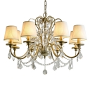 European Style Chandelier 8 Head Candle Shape Ceiling Chandelier for Living Room Bedroom