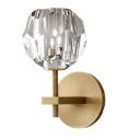 1-Light Sconce Lights Simplicity Style Ball Shape Metal Wall Mounted Lighting