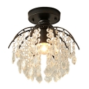 Creative Crystal Warm Decorative Ceiling Light Fixture for Corridor Bedroom and Hall