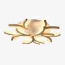 Contemporary Coral Flush Mount Ceiling Light Fixtures Wood Ceiling Mounted Light