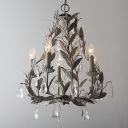 European Style Chandelier 5 Head Candle Shape Ceiling Chandelier for Living Room