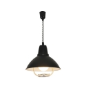1-Light Hanging Pendant Light Industrial Style Cone Shape Metal Suspension Lamp
