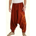 Guy's Freestyle Pants Striped Print Pocket Mid Rise Electric Waist Full Length Oversized Pants