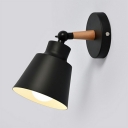 1-Light Sconce Light Fixture Modern Style Cone Shape Metal Wall Lighting Ideas