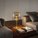 Minimalism Nights and Lamp Glass Shade Table Lamp for Bedroom Living Room