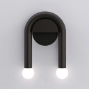 Nordic Style LED Wall Sconce Light Industrial Style Metal Wall Light for Bedside Aisle