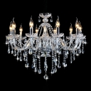 European Style Hanging Lights 10 Light Chandelier for Hotel Lobby Dining Room