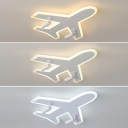 Contemporary Airplane Flush Mount Ceiling Light Fixture Acrylic Flush Ceiling Lights