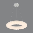 1-Light Hanging Lighting Minimalist Style Ring Shape Resin Ceiling Pendant Light