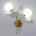 Nordic Style Wall Mounted Light Fixture Modern Macaron Flush Wall Sconce for Bedroom