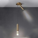 2-Light Suspension Lamp Contemporary Style Liner Shape Metal Warm Light Pendant Lighting Fixtures